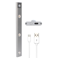 LED Kastverlichting 34 cm | Bewegingssensor | RGB + 3000-6000K | Zilver LDR06580