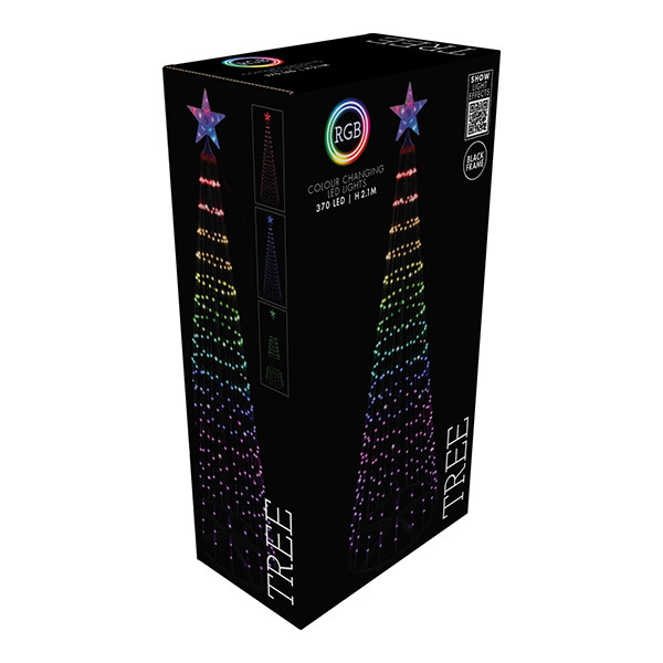 LED Kerstboom 210 cm | Multicolor | 370 lampjes | Geschikt voor buiten LKO00837 - 2