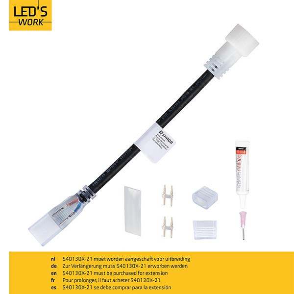 123led LED Lichtslang 50 meter | 5000K | 40.000 lumen | 370W  LDR06820 - 7