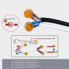 123led LED Mini inbouwspot | Rond | Ø 38mm | 1800-2700K | Dimbaar | 3W  LDR06808 - 6