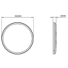 123led LED Plafondlamp | Ø 30 cm | 3000-4000-6000K | 2160 lumen | IP54 | Zwart | 18W  LDR02157 - 4