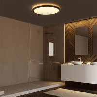 LED Plafondlamp | Ø 30 cm | 3000-4000-6000K | Step-Dim | 2160 lumen | IP54 | Zwart | 18W LDR02256