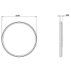 123led LED Plafondlamp | Ø 42 cm | 3000-4000-6000K | 2880 lumen | IP54 | Zwart | 24W  LDR02159 - 4