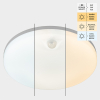 123led LED Plafondlamp | Rond | Ø 25 cm | 3000-4000-6000K | 1440 lumen | IP54 | 8W | Wit LDR06805 - 2