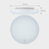 123led LED Plafondlamp | Rond | Ø 25 cm | 3000-4000-6000K | 1440 lumen | IP54 | 8W | Wit LDR06805 - 7