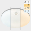 123led LED Plafondlamp met sensor | Ø 25 cm | 3000-4000-6000K | 1440 lumen | IP54 | 8W  LDR02252 - 2