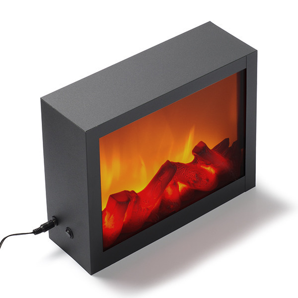 123led LED Sfeerhaard | Vlameffect | 29 x 23 cm | Zwart  LKO00695 - 1