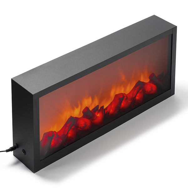 123led LED Sfeerhaard | Vlameffect | 57 x 25 cm | Zwart  LKO00698 - 1