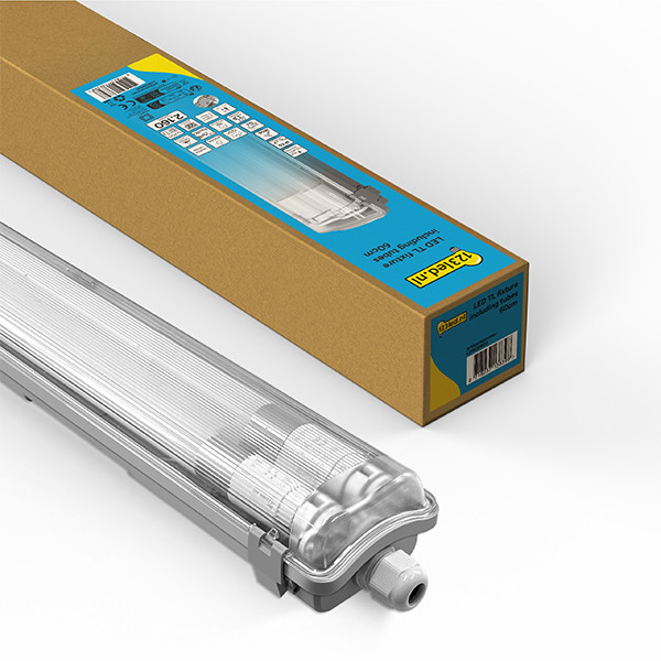 123led LED TL armatuur 60 cm | incl. TL buizen | 4000K (840) | 2160 lumen | IP65 | 2x 9W LDR08805 - 1