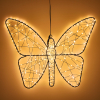 LED Vlinder | 40 x 32 cm | Extra warm wit & twinkle | 330 lampjes | Zwart LDR07390 - 2