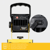 123led LED bouwlamp oplaadbaar | 6500K | 1200 lumen | IP54 | 12W  LDR06795 - 5