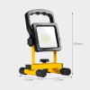 123led LED bouwlamp oplaadbaar | 6500K | 1200 lumen | IP54 | 12W  LDR06795 - 6