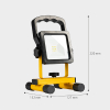 123led LED bouwlamp oplaadbaar | 6500K | 700 lumen | IP54 | 7W  LDR06794 - 6