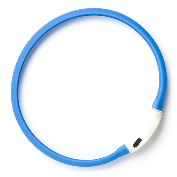 LED hondenhalsband blauw (50 cm, 123led huismerk) LDR06087 - 1