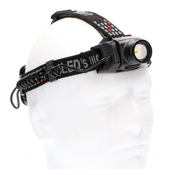123led LED hoofdlamp op batterijen | 3 lichtstanden | 3x AA | 400 lumen | IP44 | Zwart  LDR06261 - 1