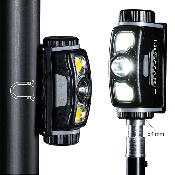 123led LED hoofdlamp oplaadbaar met sensor | 6000K | 250 lumen | IP54 | Zwart  LDR06748 - 6