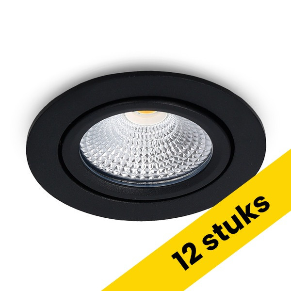 123led LED inbouwspot | Rond | 2700-3000-4000K | Zwart | Ø 75mm | IP65 | Dimbaar | 5W LDR02912 - 1
