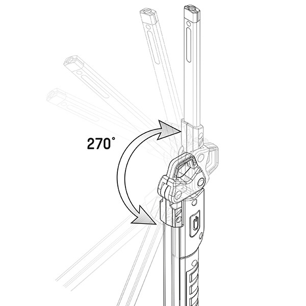 123led LED inspectielamp oplaadbaar | 5000K | 600 lumen | IP54 | 5W  LDR06741 - 5