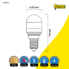 123led LED lamp E14 | 2700K | Capsule T25 | 1.3W (15W)  LDR01922 - 2