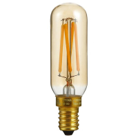 123led LED lamp E14 | Buis T25 | Filament | Goud | 2200K | Dimbaar | 4W (25W)  LDR09348