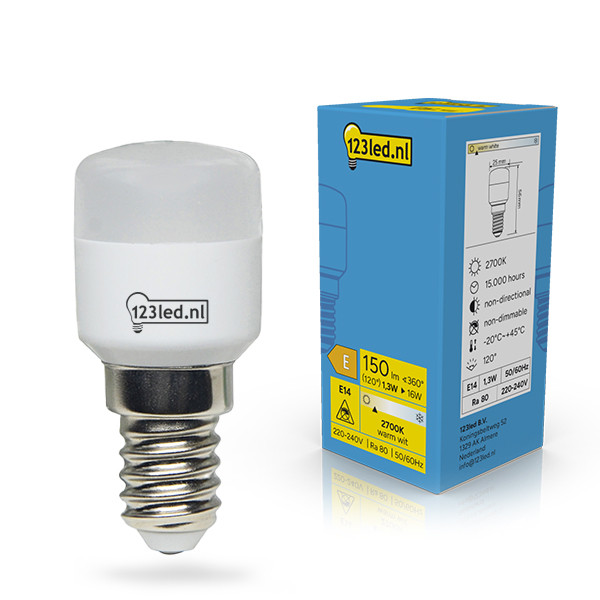 123led LED lamp E14 | Buis T26 | Mat | 2700K | 1.3W (16W) LDR02366 - 1