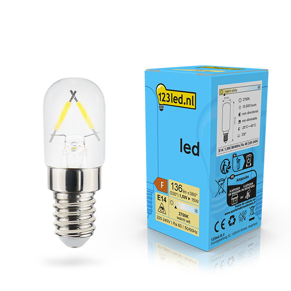 123led LED lamp E14 | Capsule T25 | Filament | 2700K | 1.5W (15W) LDR02120 - 1