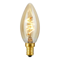 123led LED lamp E14 | Kaars C35 | Filament | Goud | 2200K | Dimbaar | 2.9W (25W) LDR09492