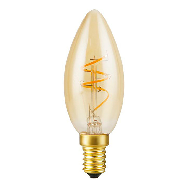 123led LED lamp E14 | Kaars C35 | Filament | Goud | 2200K | Dimbaar | 2.9W (25W) LDR09492 - 2