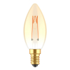 123led LED lamp E14 | Kaars C35 | Spiraal filament | Goud | 1800K | Dimbaar | 2.5W (15W)