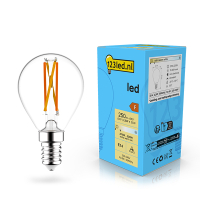 123led LED lamp E14 | Kogel G45 | Dim to Warm | Filament | 2200-2700K | Dimbaar | 2.5W (25W)  LDR02070