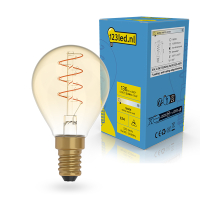 123led LED lamp E14 | Kogel G45 | Filament | Goud | 1800K | Dimbaar | 2.5W (15W)  LDR02226