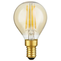 123led LED lamp E14 | Kogel G45 | Filament | Goud | 2200K | Dimbaar | 3W (23W)  LDR09304