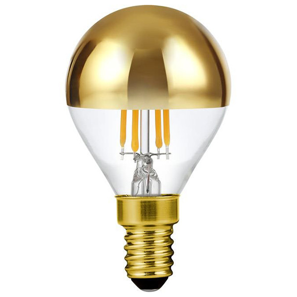 123led LED lamp E14 | Kogel G45 | Kopspiegel | Goud | 2500K | Dimbaar | 4W (25W)  LDR09336 - 1
