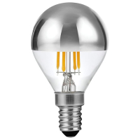 123led LED lamp E14 | Kogel G45 | Kopspiegel | Zilver | 2500K | Dimbaar | 4W (26W)  LDR09334