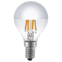 123led LED lamp E14 | Kogel G45 | Kopspiegel | Zilver | 2500K | Dimbaar | 4W (32W)  LDR09342