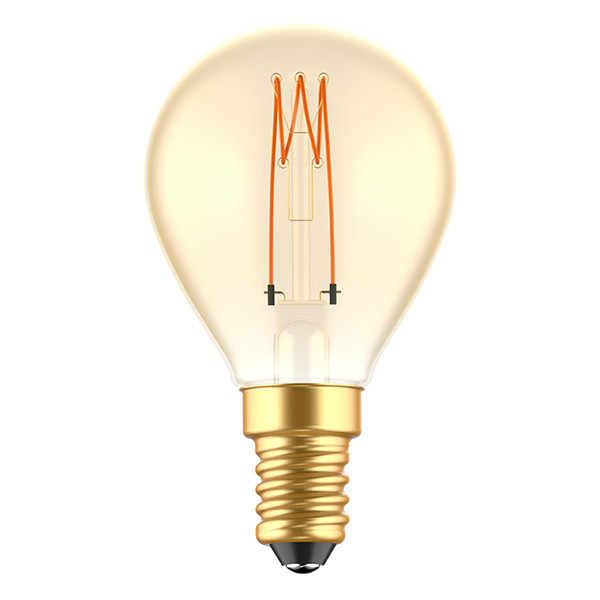 123led LED lamp E14 | Kogel G45 | Spiraal filament | 1800K | Dimbaar | 2.5W (15W)  LDR06487 - 1