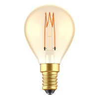 123led LED lamp E14 | Kogel G45 | Spiraal filament | 1800K | Dimbaar | 2.5W (15W)  LDR06487
