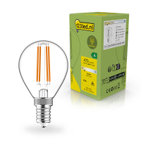 123led LED lamp E14 | Kogel G45 | Ultra Efficient | Filament | Helder | 2700K | 2.2W (40W) LDR02394