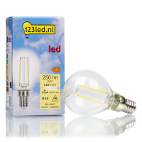 123led LED lamp E14 | Kogel P45 | Filament | 2700K | Dimbaar | 2.8W (25W) LDR01608