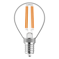 123led LED lamp E14 | Kogel P45 | Filament | Helder | 2700K | 4.5W (40W)  LDR06539