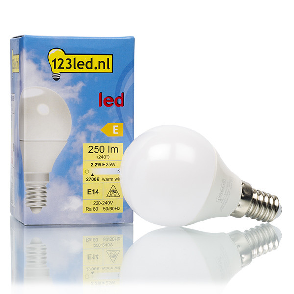 123led LED lamp E14 | Kogel P45 | Mat | 2700K | 2.2W (25W)  LDR01632 - 1