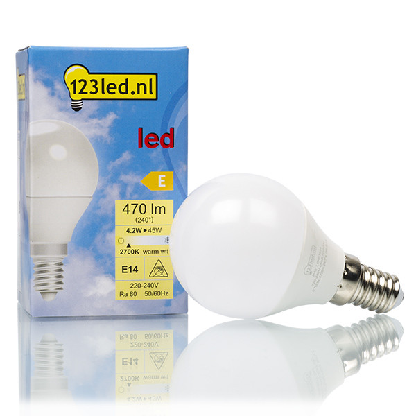 123led LED lamp E14 | Kogel P45 | Mat | 2700K | 4.2W (45W)  LDR01634 - 1
