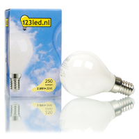123led LED lamp E14 | Kogel P45 | Mat | 2700K | Dimbaar | 2.8W (25W)  LDR01620