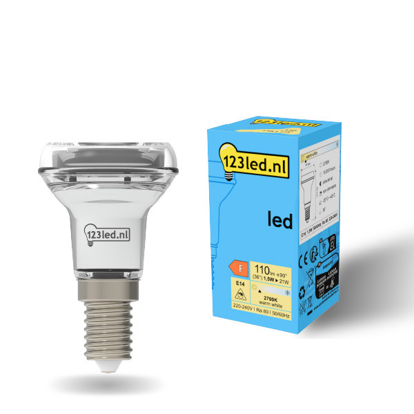 123led LED lamp E14 | Reflector R39 | 2700K | 1.5W (21W)  LDR01916 - 1