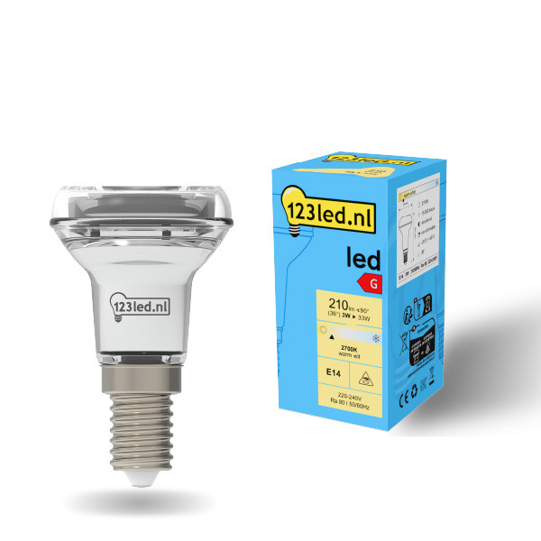 123led LED lamp E14 | Reflector R50 | 2700K | 3W (33W)  LDR01918 - 1