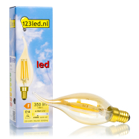 123led LED lamp E14 | Sierkaars | Filament | Goud | 2200K | Dimbaar | 4.1W (32W)  LDR01660