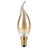 123led LED lamp E14 | Sierkaars C35 | Filament | Goud | 2200K | Dimbaar | 2W (15W)  LDR09292