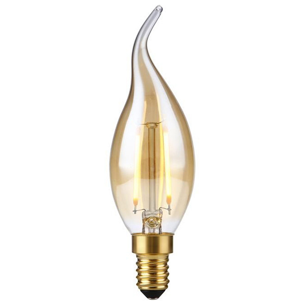 123led LED lamp E14 | Sierkaars C35 | Filament | Goud | 2200K | Dimbaar | CRI >93 | 2W (15W) LDR09292 - 2