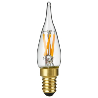 123led LED lamp E14 | Sierkaars C35 | Filament | Helder | 1900K | Dimbaar | 1.5W (9W)  LDR09282