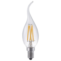 123led LED lamp E14 | Sierkaars C35 | Filament | Helder | 2500K | Dimbaar | 4W (30W)  LDR09290